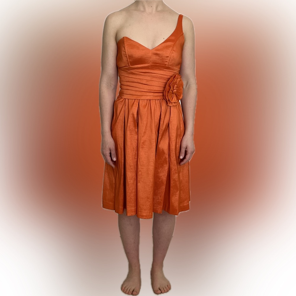 Taffeta One-Shoulder cocktail dress